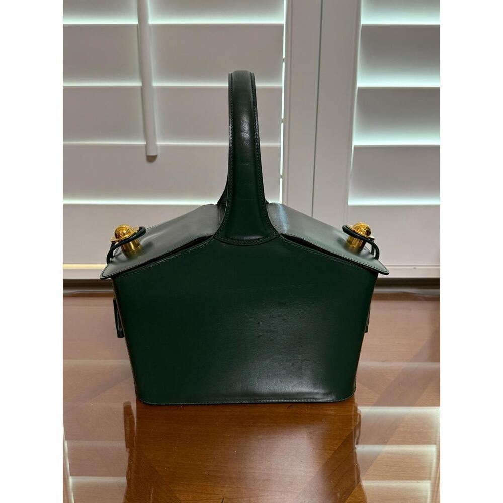 Celine Starball House Leather Green Basket Hand Bag - Picture 2 of 11